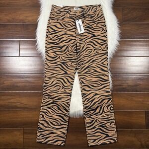 Wrangler Size 27 Brown Black Purr Print Wild‎ West 603 High Rise Straight Jeans